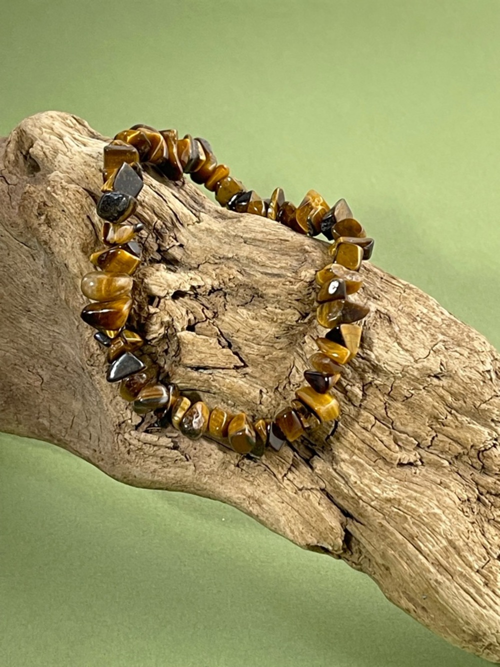 Tiger Eye Gemstone Chip Stretch Bracelet